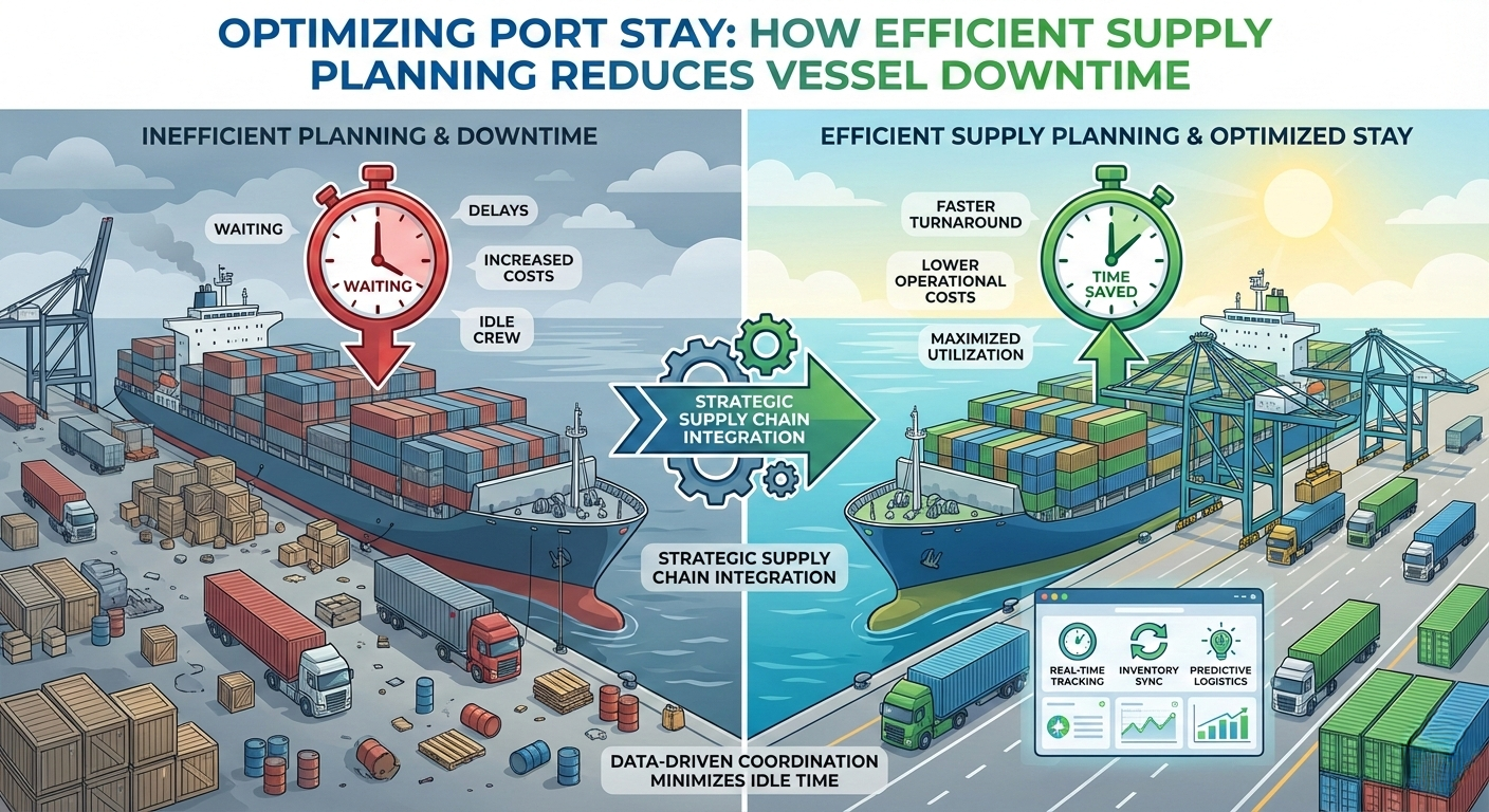 OPTIMIZING PORT STAY: HOW EFFICIENT SUPPLY PLANNING REDUCES VESSEL DOWNTIME