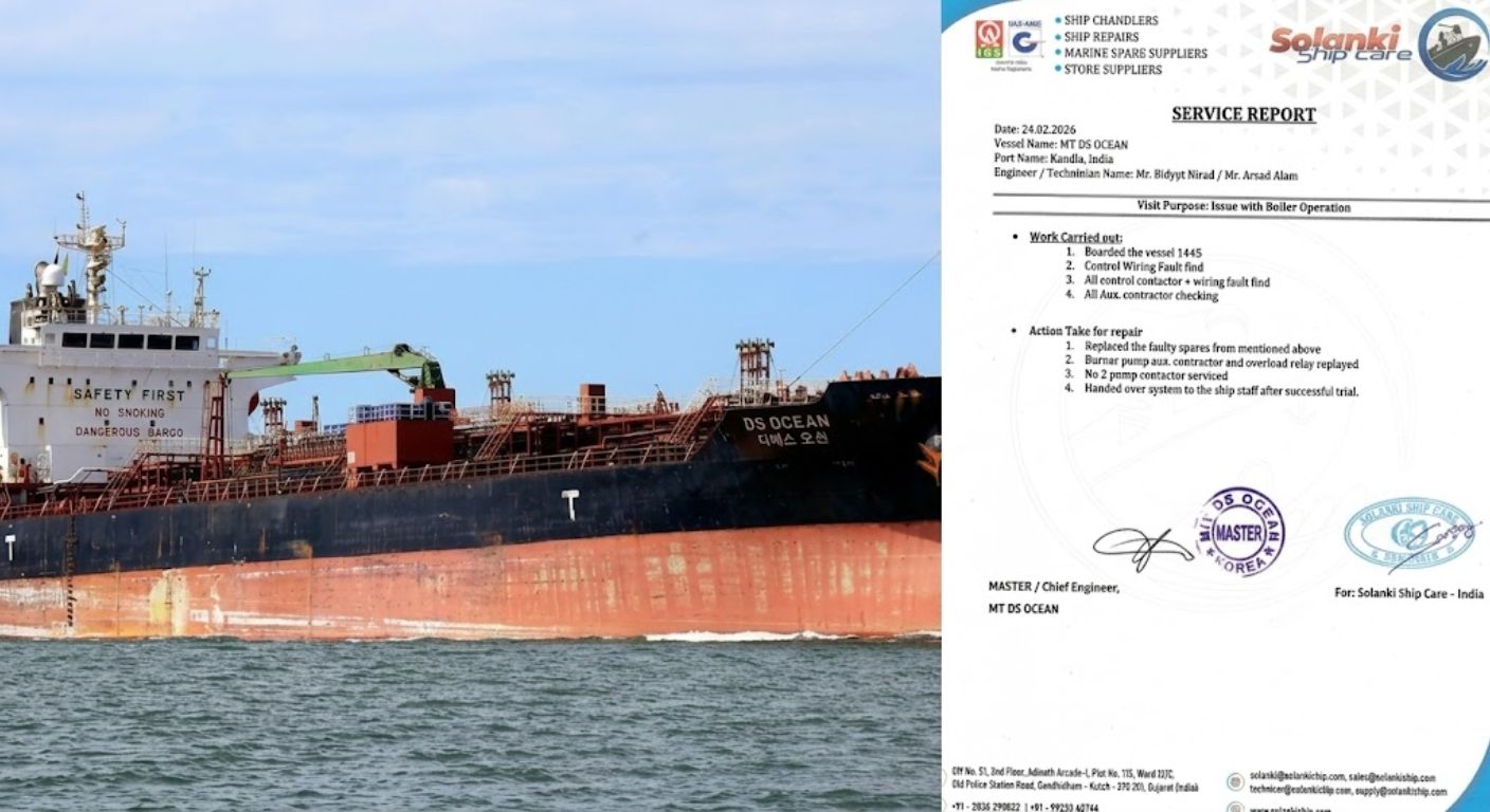 PRECISION UNDER PRESSURE: EXPERT BOILER TROUBLESHOOTING & REPAIR EXECUTED ON MT DS OCEAN DURING PORT STAY